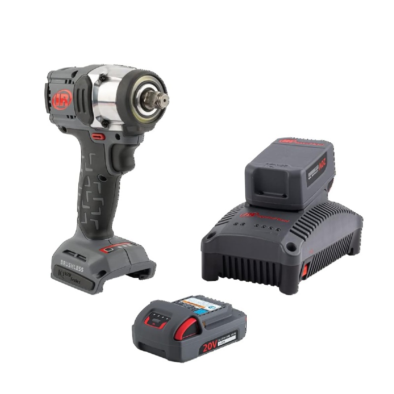 Ingersoll Rand W3151-K22 20V 1/2" Impact Wrench 2-Battery Kit, Mid-Torque, Compact