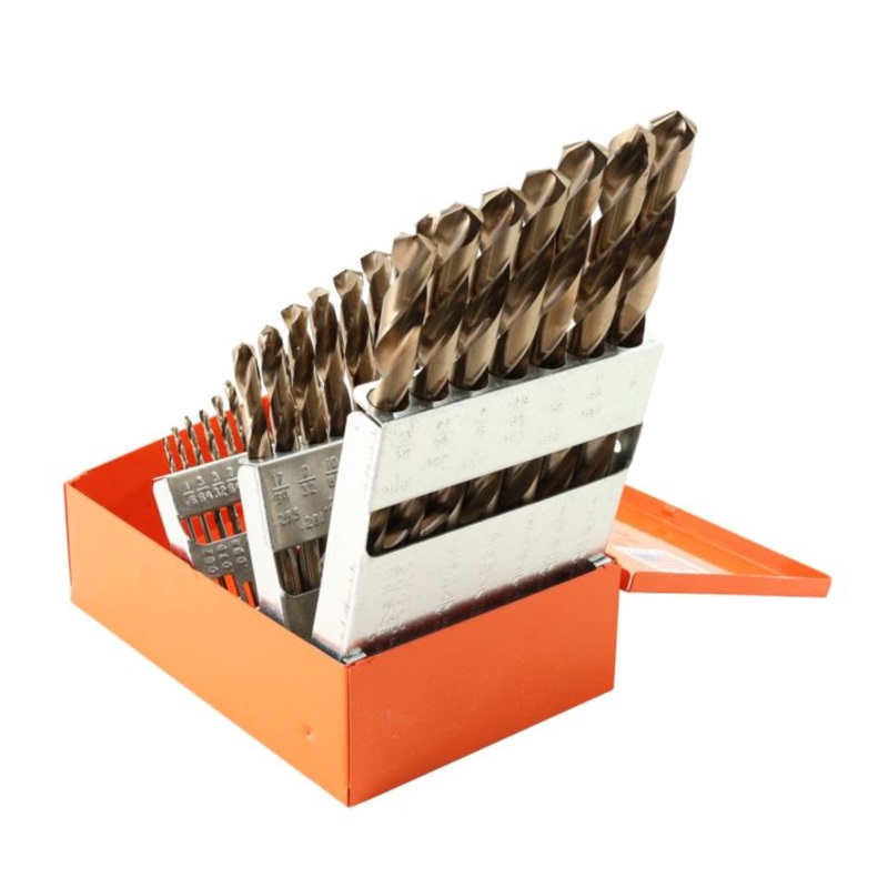 KNKUT 29KK35 29-Piece HD Hex Shank M35 Cobalt Drill Bit Set