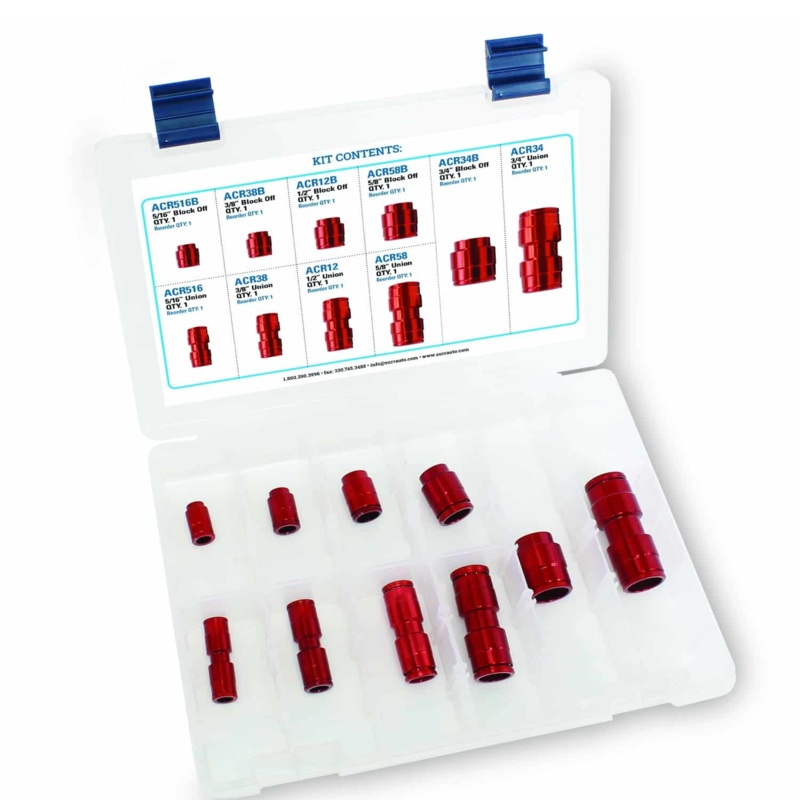 SUR&R ACR60 SAE A/C Union & Block Off Kit