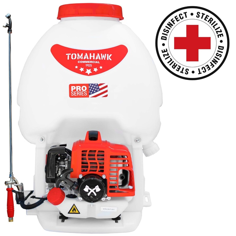 Tomahawk Power 5 Gallon Gas Power Backpack Pesticide/Fertilizer Sprayer for Mosquitoes and Ticks