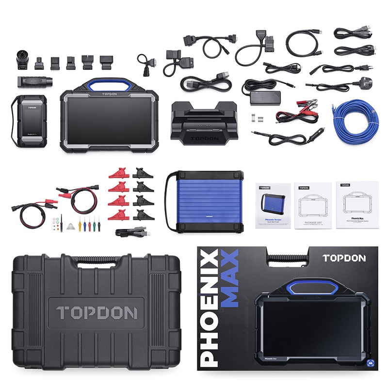Topdon PXMAX Phoenix Max 4 Channel Scope and Docking Station Package & 2 Years Updates