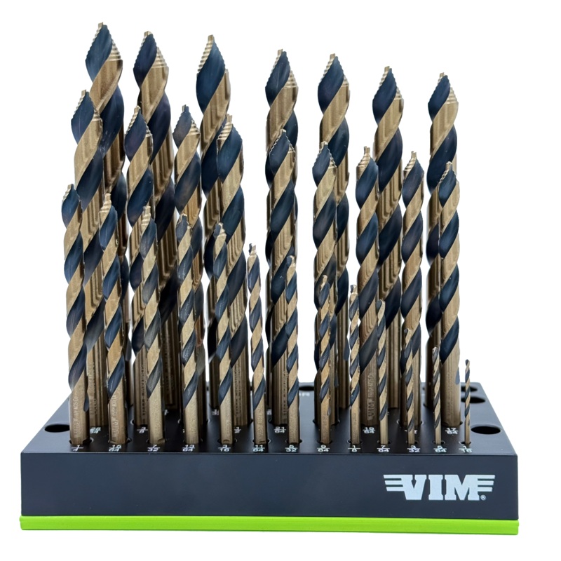 Vim Tools HSSC29A 29-Piece M35 Cobalt Multi-Pilot Drill Bit Set