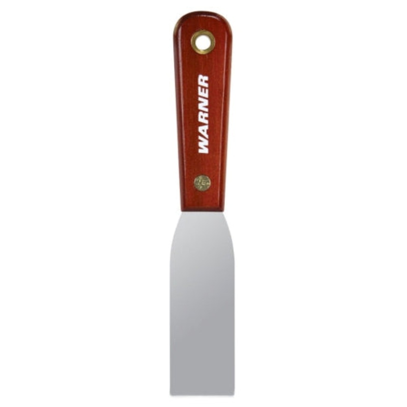 Warner 1-1/4" Flex Putty Knife, Carbon Steel Blade, Rosewood Series
