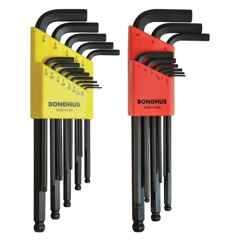 Bondhus 20199 Balldriver L-Wrench DoublePK, 10999 1.5-10mm & 10937 0.050-3/8", Multicolor, One Size Pack of 1 L-Wrench