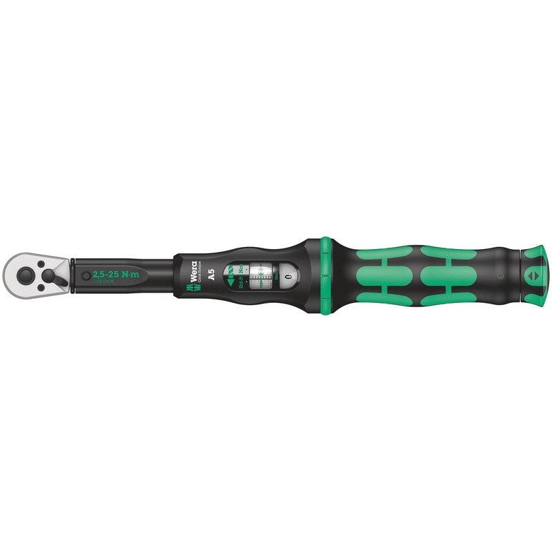 Click-Torque A5 Torque wrench Drive 2 5-25 Nm, Black