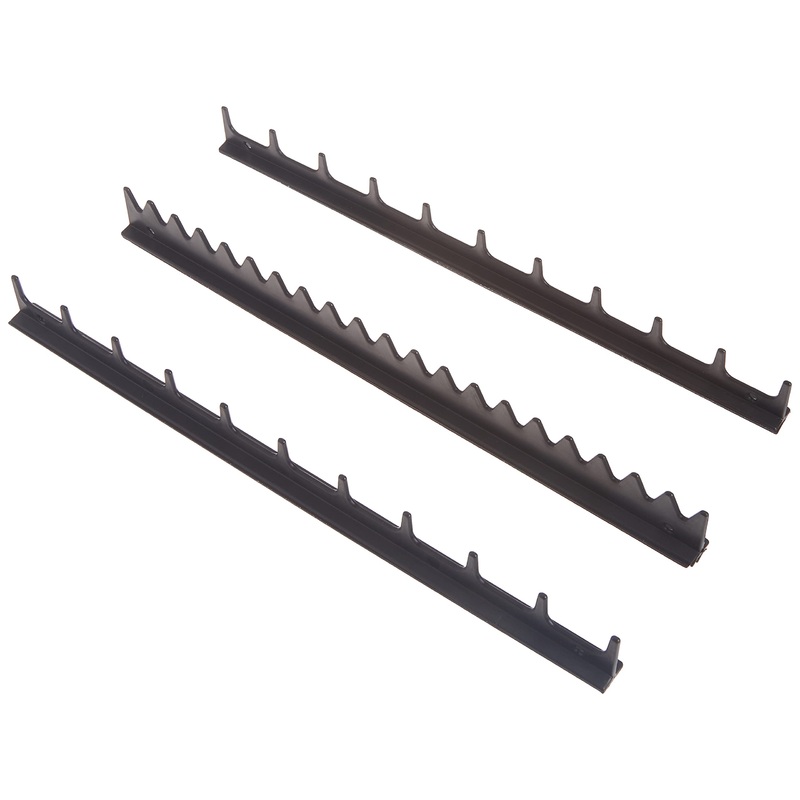Ernst Manufacturing 6011M Screwdriver Rail Set with Magnetic Backing, 20 Tool, Black 40 Tool Magnetic Backing Black