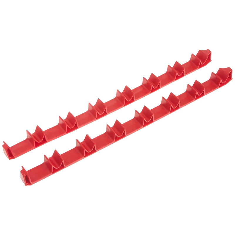 Ernst Manufacturing 6040 No-Slip Low-Profile Screwdriver Rail Set, 14 Tool, Red