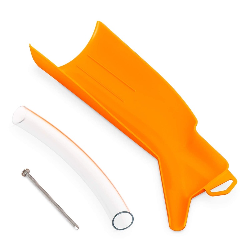 Ernst Manufacturing - Greg's Patented Drip-Free Oil Filter Funnel for Motorcycle Maintenance, Orange - Made in The USA