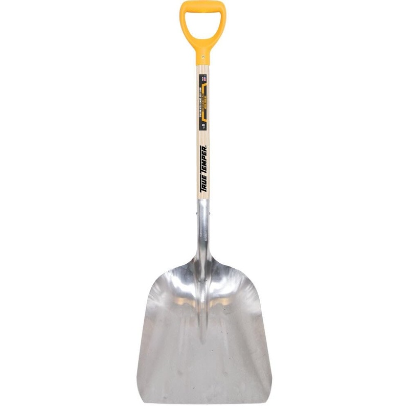 True Temper 1670900 #10 Aluminum Scoop with D-Grip and Hardwood Handle