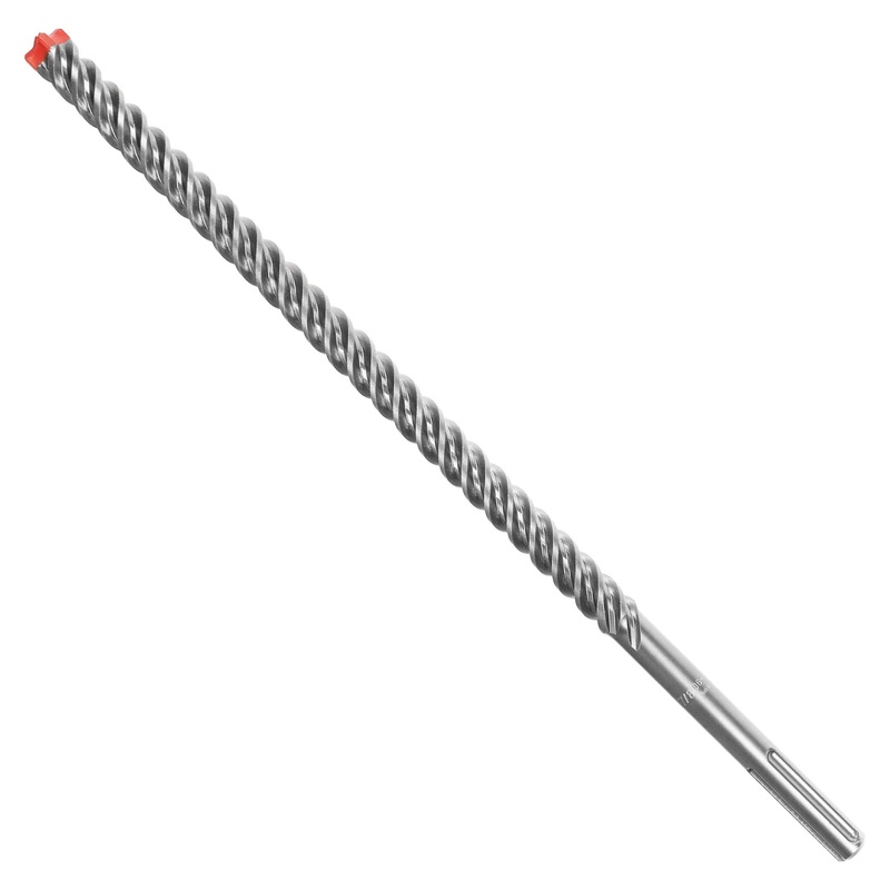 Diablo Rebar Demon SDS-Max 4-Cutter Full Carbide Head Hammer Drill Bit with Tri-Metal Fusion Welding - 7/8" Diameter, 21" Length, 16" Working Length - DMAMX1180