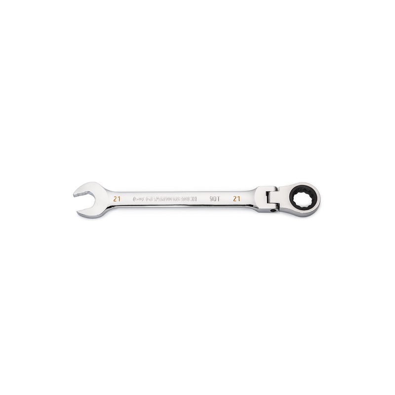 GEARWRENCH 21mm 4 Degree Swing Arch 12 Point Flex Head Ratcheting Combination Wrench - 86721