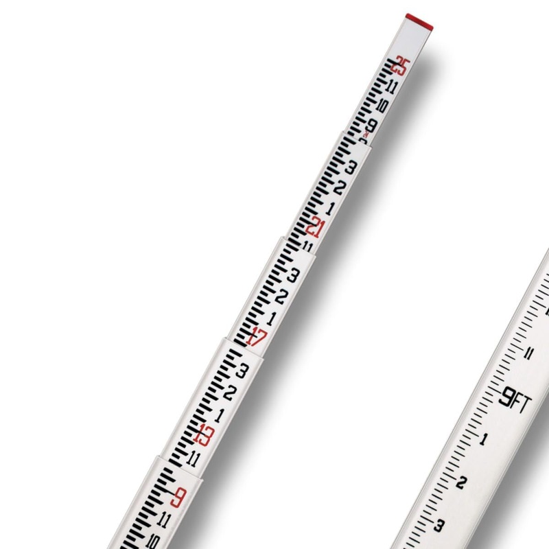 SitePro SCR 25-ft Fiberglass Leveling Rod (CR) - 8ths