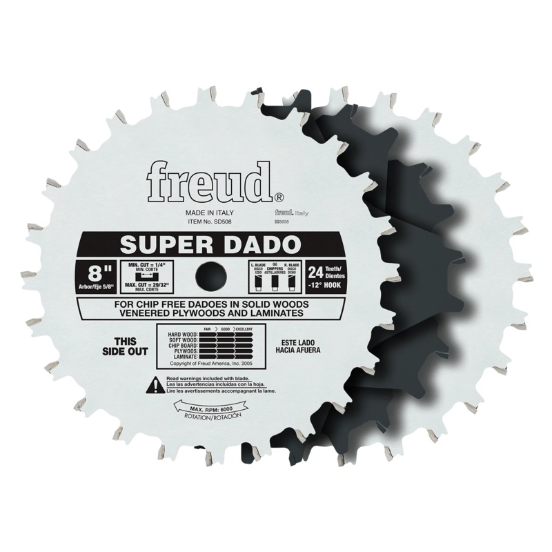 [ USED ] Freud (SD508) Super Dado 8-Inch Stack Dado (Used, Like New)