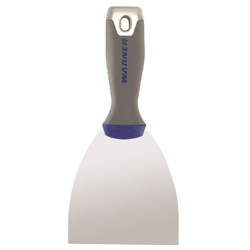 Warner 4" ProGrip Flex Putty Knife, Stainless Steel with Hammer Cap, 90664 4 Inch Flex, Stainless Steel