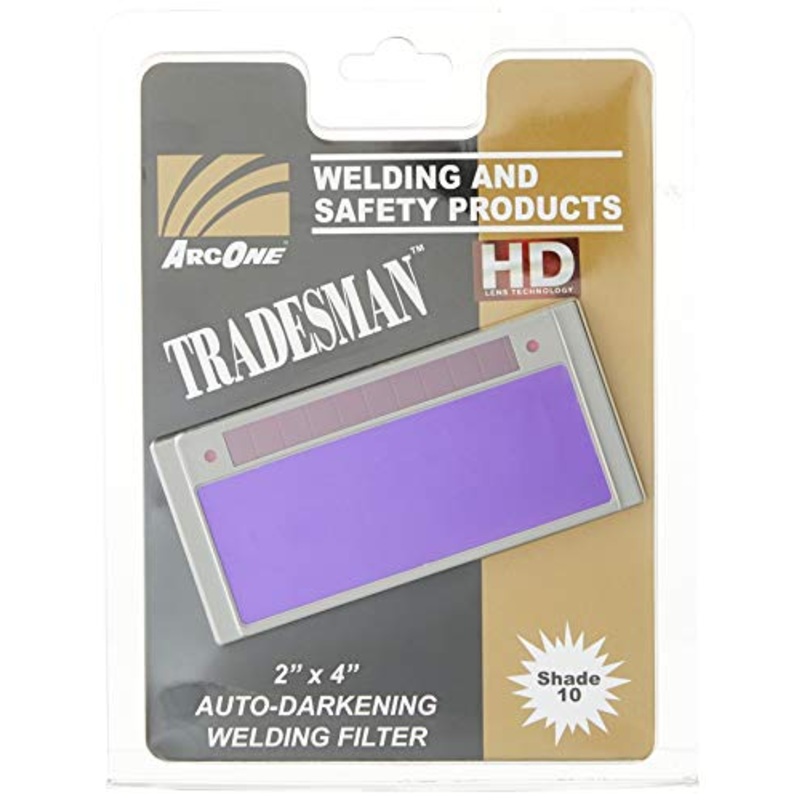 ArcOne Tradesman Horizontal Auto-Darkening Filter for Welding Helmets, 2 x 4.25 x 0.2"