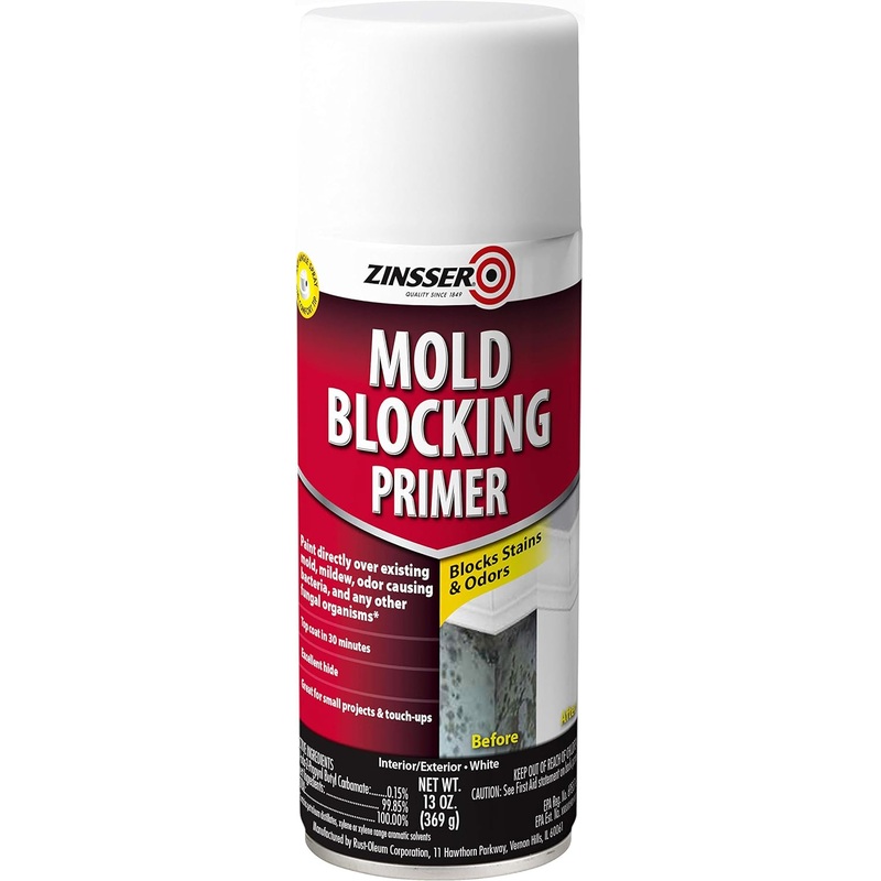 Rust-Oleum Zinsser Molding Blocking Spray Primer, 13 oz, White