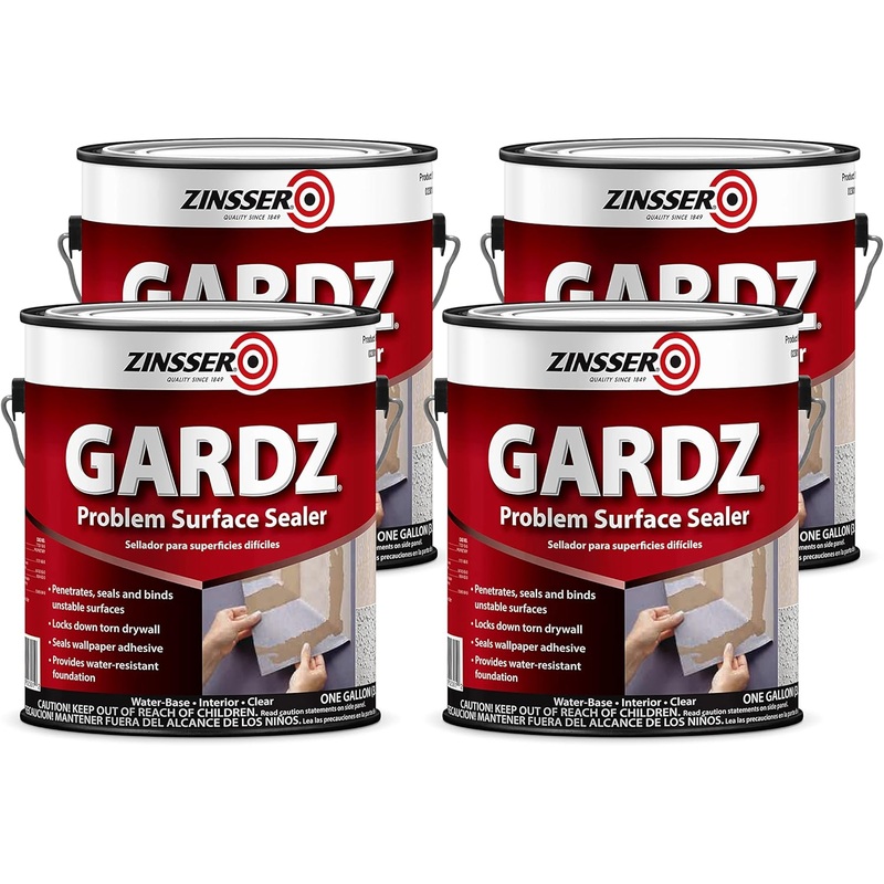 Zinsser 02301-4PK Problem Surface Sealer, Gallon, Clear, 4 Pack