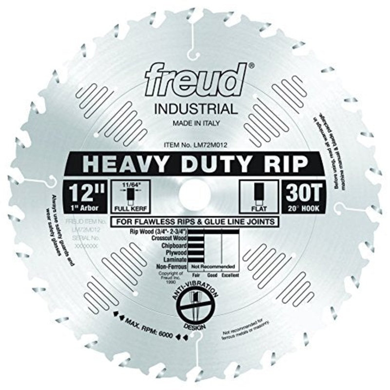 Freud Heavy-Duty Rip Blade with Arbor