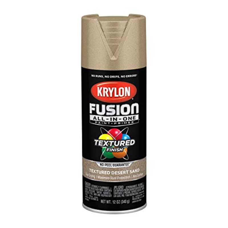 Krylon Fusion All-In-One Adhesive Spray Paint for Indoor/Outdoor Use, 12 oz, Desert Sand