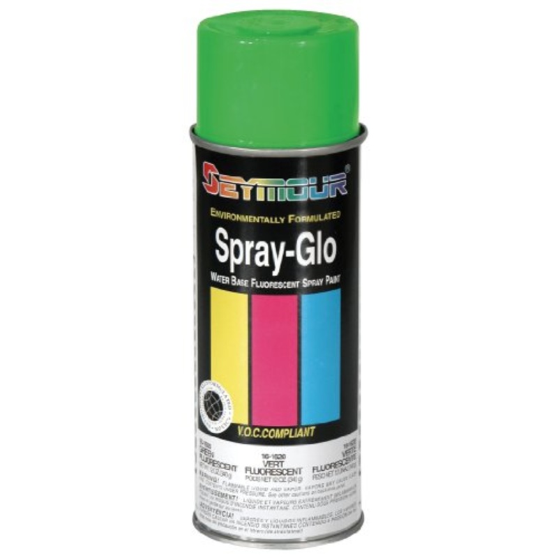 Seymour 16-1620 Spray-Glo Water Base Paints, Fluorescent Green