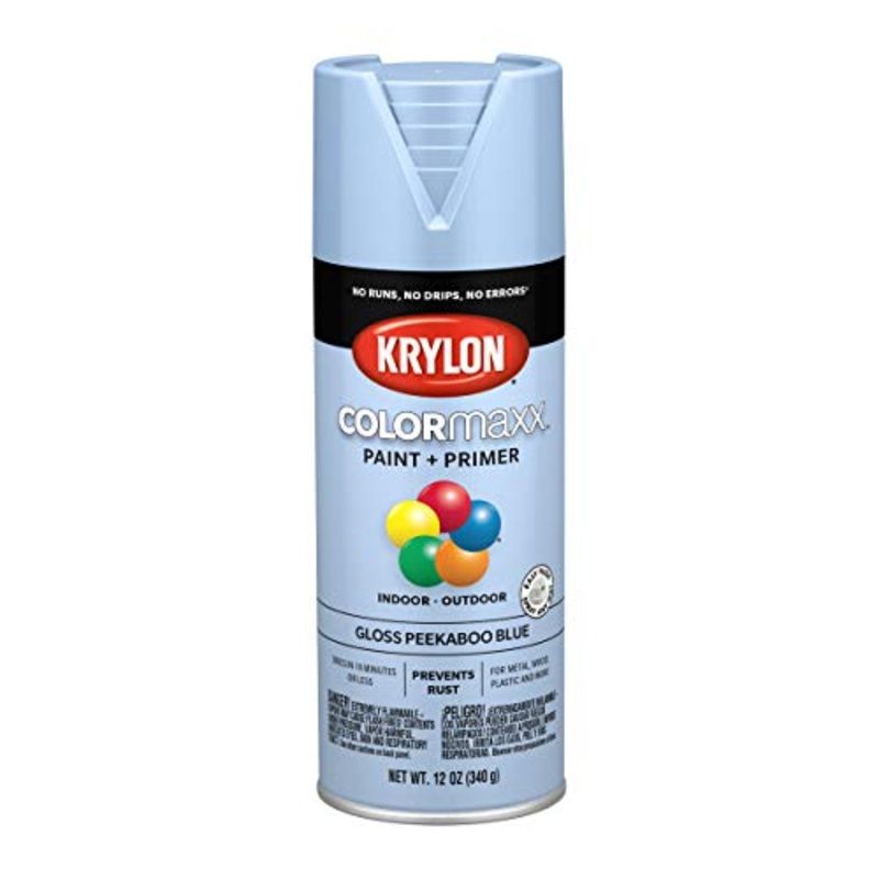 Krylon 5530 Colormaxx Aerosol Paint, 12 Ounce (Pack of 1), Peekaboo Blue
