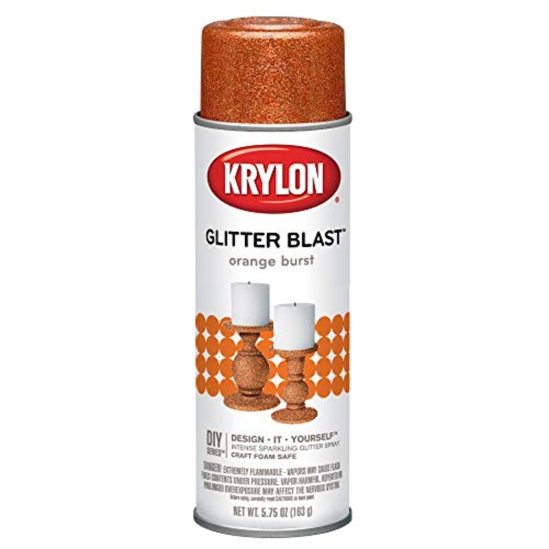 Krylon Glitter Blast Glitter Spray Paint for Craft Projects, Orange Burst, 5.75 oz