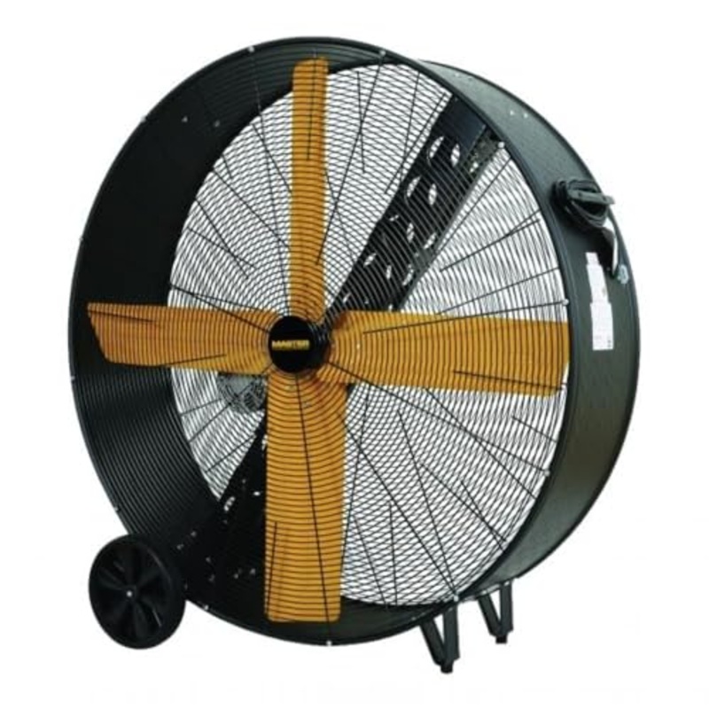 Master MAC-48-BDF-C 120V 1 HP 48 in. Corded High Capacity Belt Drive Metal Housing Barrel Fan