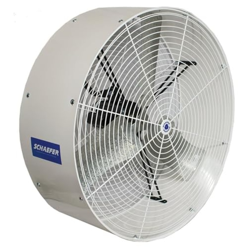 Schaefer VK36 Versa-Kool Air Circulator Fan, Ceiling Wall Mount Greenhouse Fan & Steel Guards, 11400CFM,1/2 hp