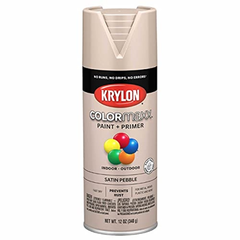 Krylon K05572007 COLORmaxx, Pebble, Satin - 12 ounce