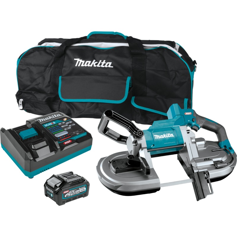 Makita (GBP01M1) 40V Max XGT Brushless Cordless Deep Cut Portable Band Saw Combo Kit (4.0Ah)