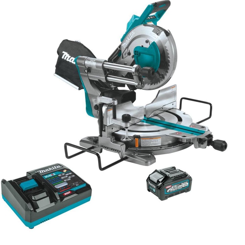 Makita (GSL03M1) 40V Max XGT 10 In. Dual Bevel Sliding Compound Miter Saw Kit