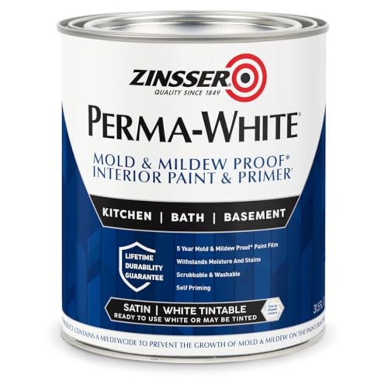 1 qt. White Satin Water Interior Paint