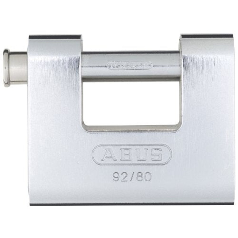 ABUS 92/80 Monoblock Solid Brass with Steel Jacket Padlock, Keyed Alike