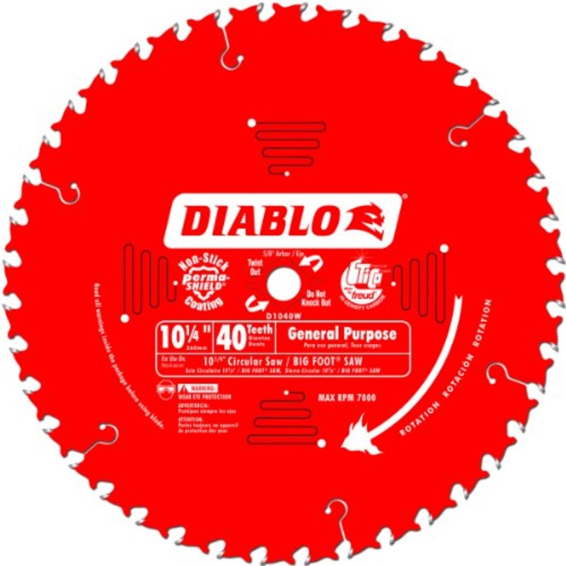 Diablo 10-1/4 in. x 40 Tooth General Purpose Beam Saw Blade