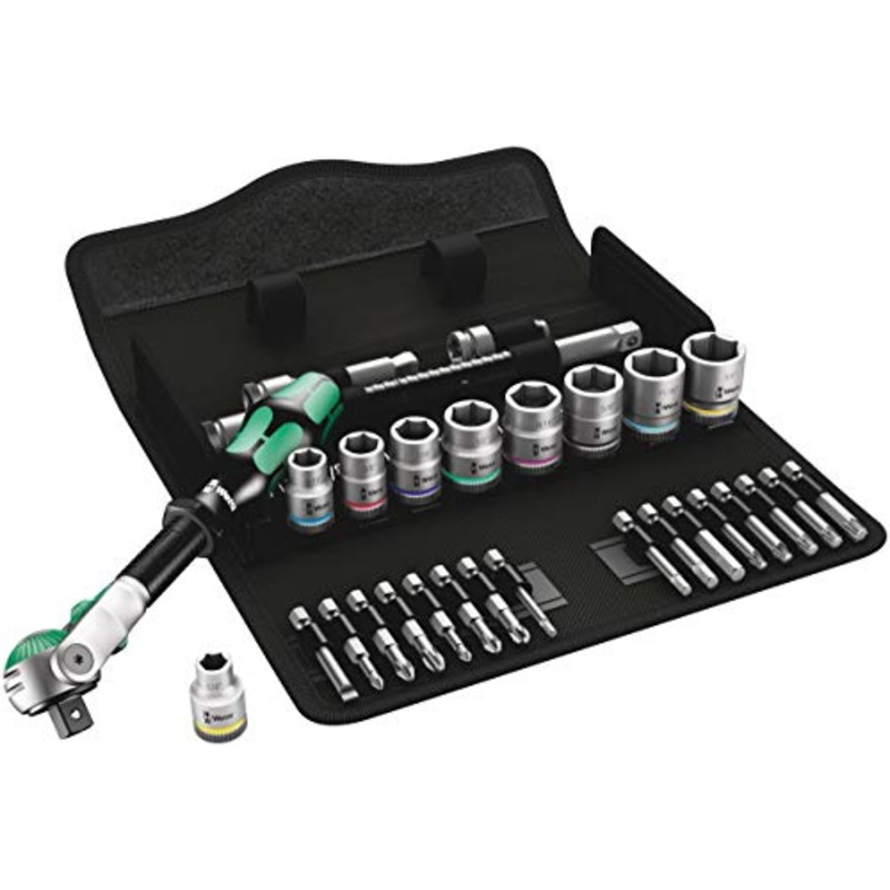 Wera 8100 SB 9 Speed Ratchet Set Imperial 3/8 29PCS 3/8 Drive -5004049001