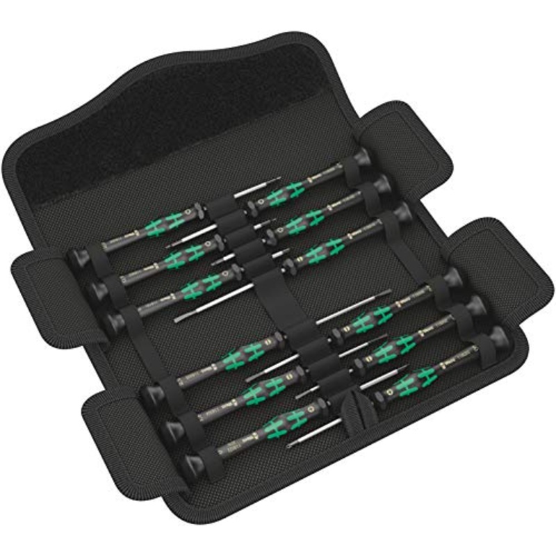 Wera Tools 73675 Kraftform Micro Precision Screwdriver Set, 12 Pieces