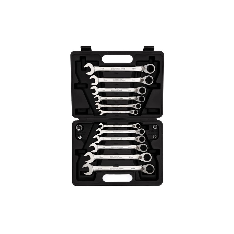GEDORE 16 Piece Combination Ratchet Spanner Set 8-19mm