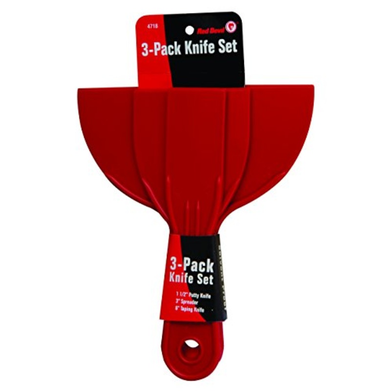 Red Devil 4718 3-Piece Plastic Knife Set, 1-Pack