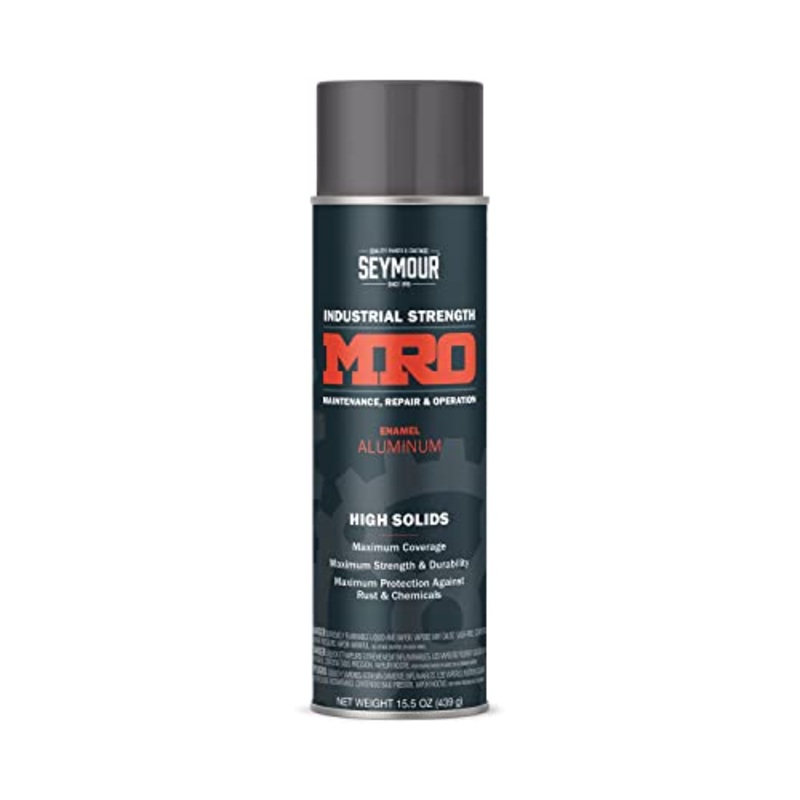SEYMOUR 620-1411 Industrial MRO High Solids Spray Paint, Aluminum, 15.5 Ounce (Pack of 1)