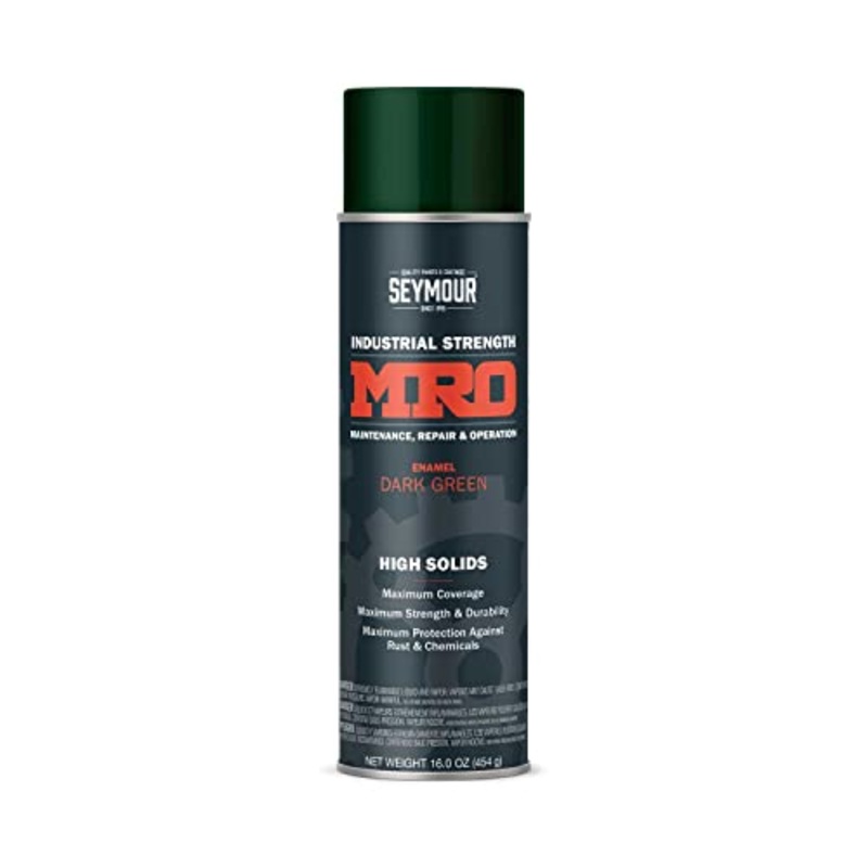 SEYMOUR 620-1449 Industrial MRO High Solids Spray Paint, Dark Green 16 Fl Oz (Pack of 1)