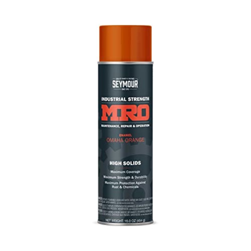 SEYMOUR 620-1450 Industrial MRO High Solids Spray Paint, Omaha Orange 16 Ounce (Pack of 1)