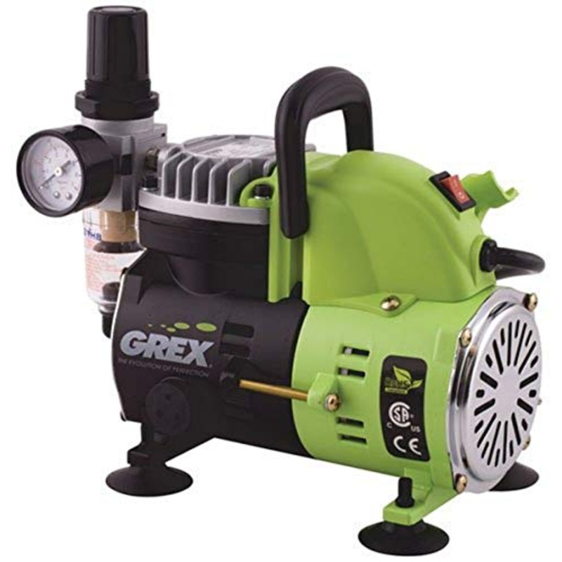 Grex Power Tools 1/8 HP Portable Piston Air Compressor 115V