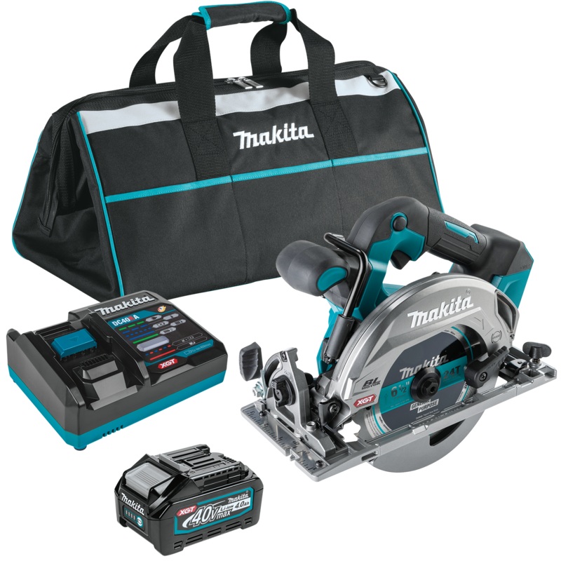 Makita (GSH05M1) 40V MAX XGT Brushless Cordless 61/2" Circular Saw Kit, AWS Capable (4.0Ah)