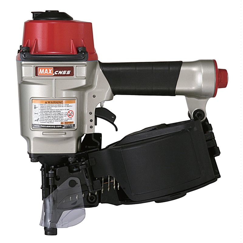 MAX USA (CN55) Heavy Duty Coil Nailer up to 2-1/4 In.