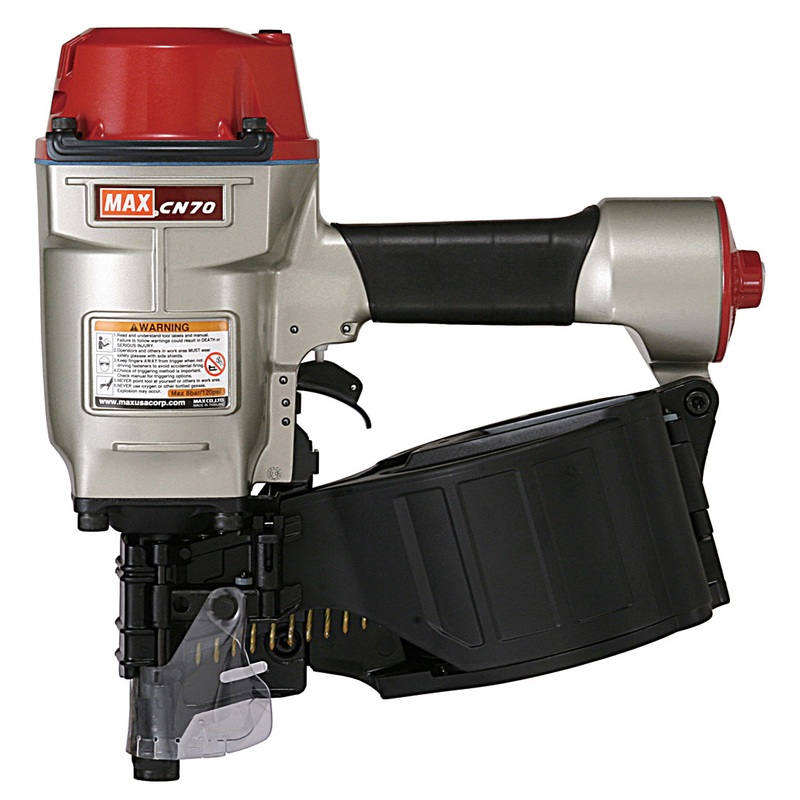 MAX USA (CN70) 1-3/4 In. to 2-3/4 In. Heavy Duty Coil Nailer