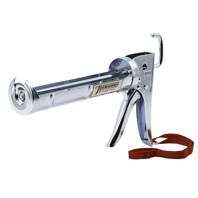 Newborn Super Ratchet Rod Cradle Caulking Gun, 1/10 Gallon Cartridge, 6:1 Thrust Ratio
