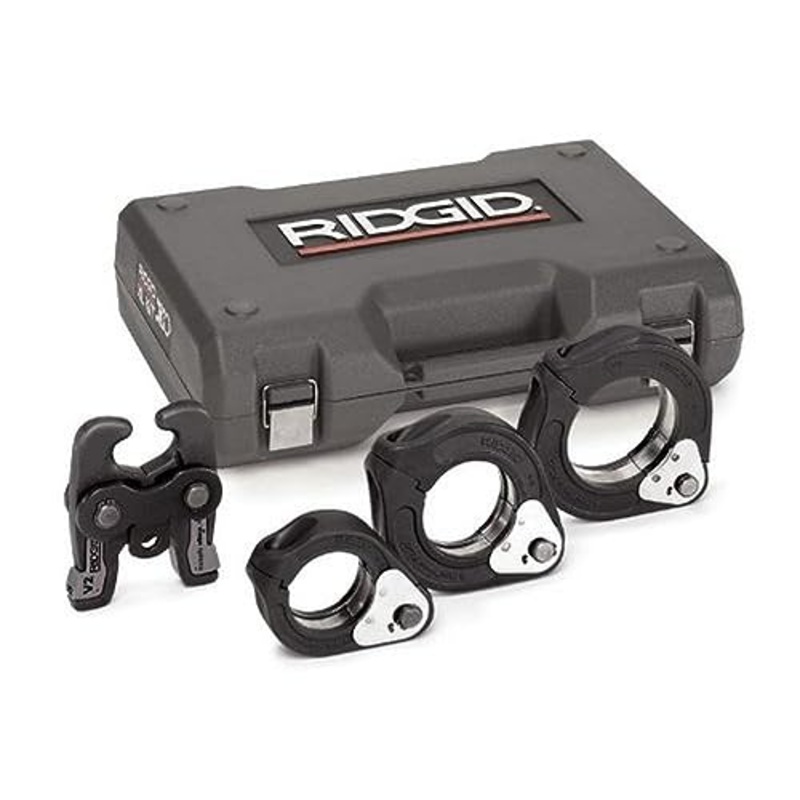 RIDGID 2-1/2" to 4" Pro-Press Standard XL-C and XL-S Press Tool Jaw Ring 5-Piece Kit for Standard Press Tools with Case