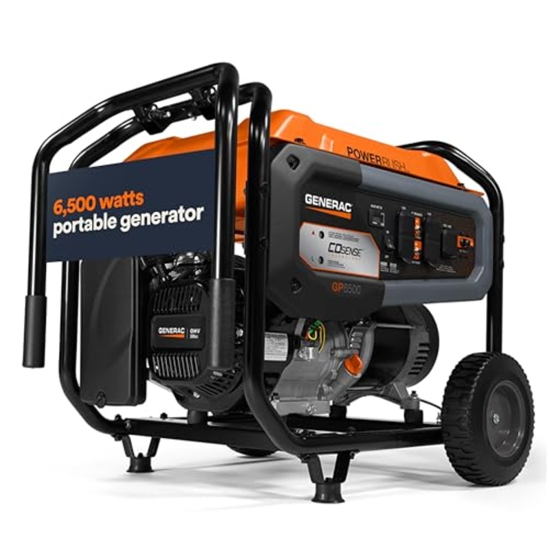 Generac 6,500-Watt Portable Generator GP6500 (Model 7683)