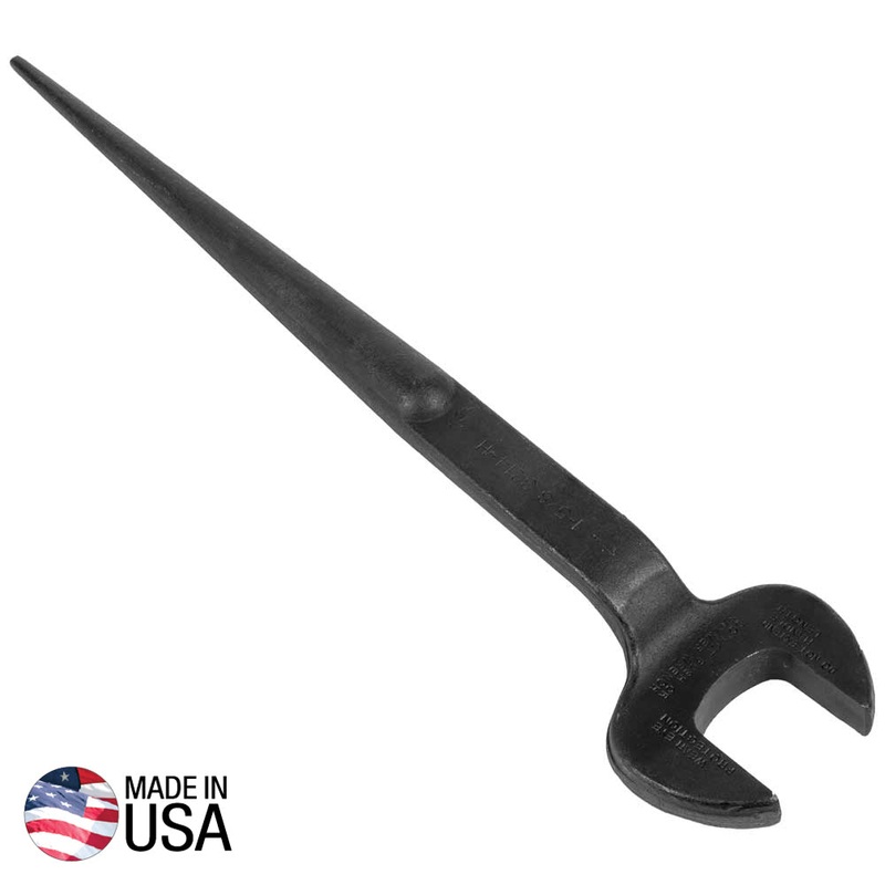 Klein Tools 3214 Spud Wrench, 1-5/8-Inch Nominal Opening, 1-Inch Bolt for U.S. Heavy Nut, Made in USA