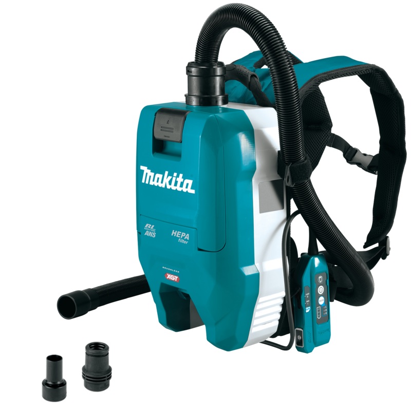 Makita (GCV06Z) 40V max XGT Brushless Cordless 1/2 Gallon HEPA Filter Backpack Dry Dust Extractor, AWS Capable, Tool Only